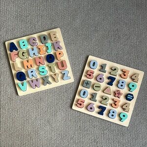Wooden Alphabet and Numbers Puzzle